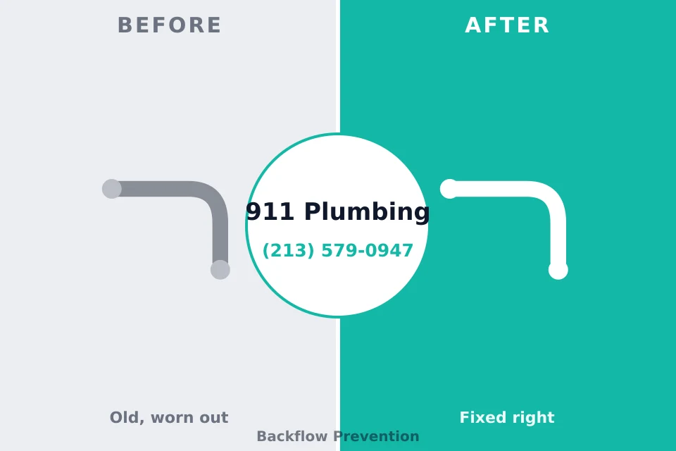 Before and after: plumbing repair Barker Ten Mile, NC